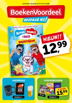 BoekenVoordeel folder voorblad