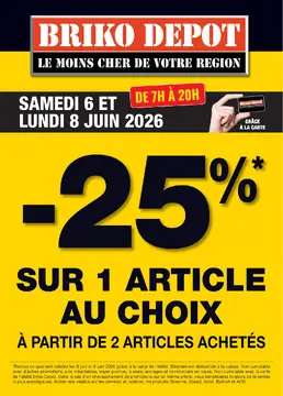 Briko Depot couverture de brochure