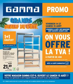 GAMMA couverture de brochure
