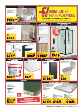 Bouwcenter Frans Vlaeminck folder voorblad