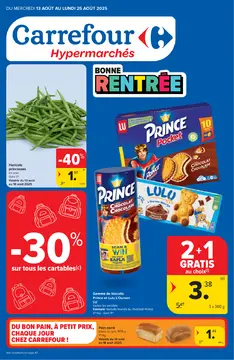 Carrefour couverture de brochure