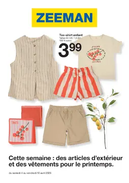 Zeeman couverture de brochure