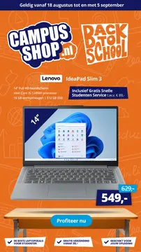 Campusshop folder voorblad