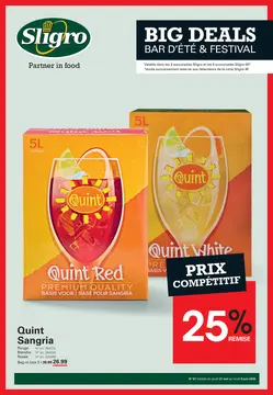 Sligro couverture de brochure