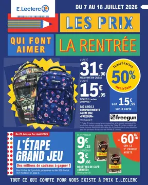 E.Leclerc couverture de brochure