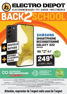 Electro Depot couverture de brochure
