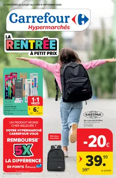 Carrefour couverture de brochure