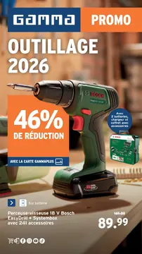 GAMMA Outillage couverture de brochure