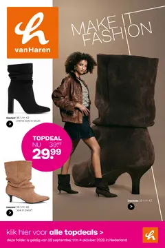 vanHaren Schoenen folder voorblad