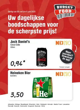 Budget Food folder voorblad