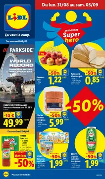 Lidl couverture de brochure
