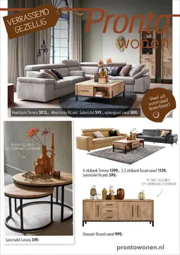 Pronto Wonen folder voorblad