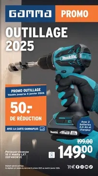 GAMMA Outillage couverture de brochure