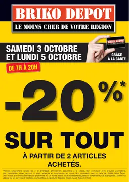 Briko Depot couverture de brochure
