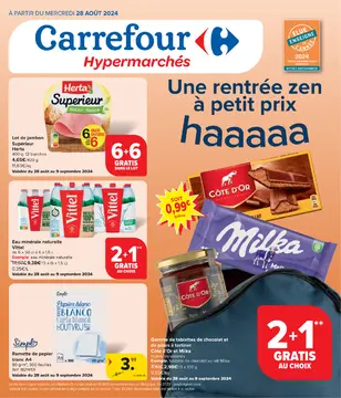 Carrefour couverture de brochure