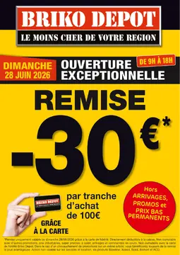 Briko Depot couverture de brochure