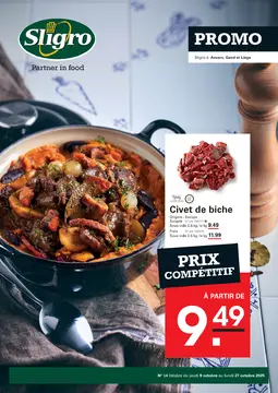 Sligro couverture de brochure