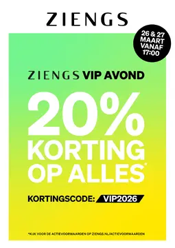 Ziengs Schoenen folder voorblad