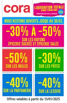 Cora couverture de brochure