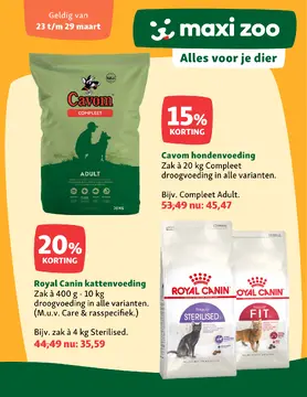 Maxi Zoo folder voorblad