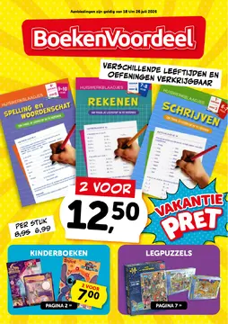 BoekenVoordeel folder voorblad