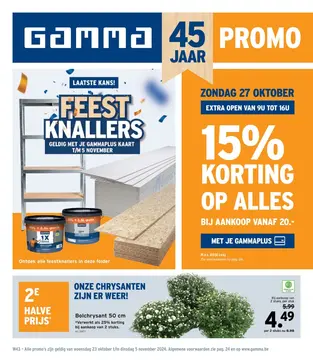 GAMMA folder voorblad