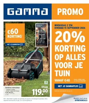 GAMMA folder voorblad