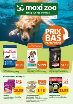 Maxi Zoo couverture de brochure