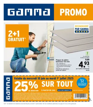GAMMA couverture de brochure