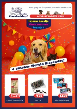 Huisdiervoordeelshop folder voorblad