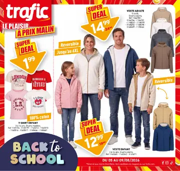 Trafic couverture de brochure