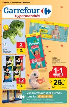 Carrefour couverture de brochure