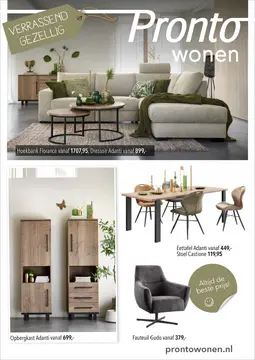 Pronto Wonen folder voorblad