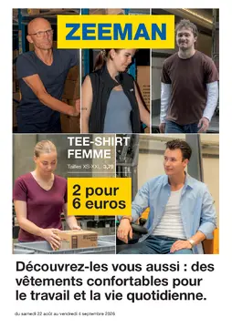 Zeeman couverture de brochure
