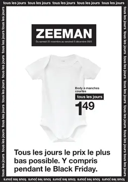 Zeeman couverture de brochure