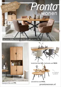 Pronto Wonen folder voorblad