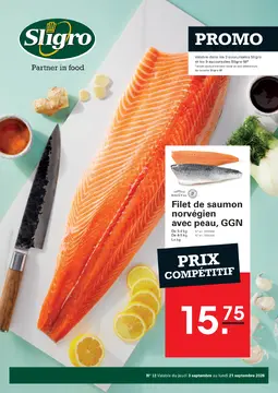 Sligro couverture de brochure