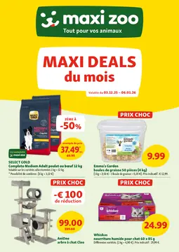 Maxi Zoo couverture de brochure