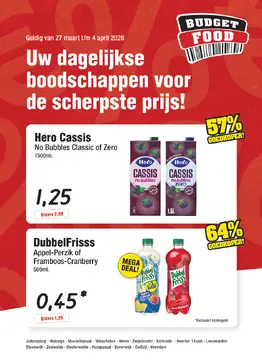 Budget Food folder voorblad