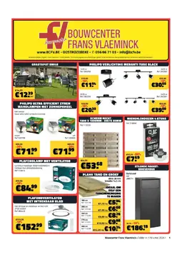 Bouwcenter Frans Vlaeminck folder voorblad