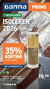 GAMMA Isoleren folder voorblad