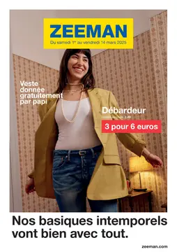 Zeeman couverture de brochure