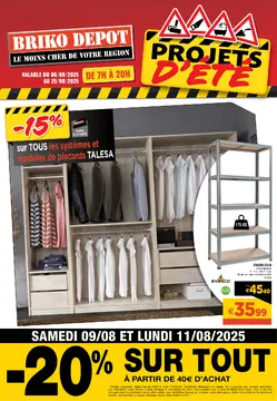 Briko Depot couverture de brochure