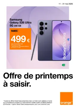 Orange couverture de brochure