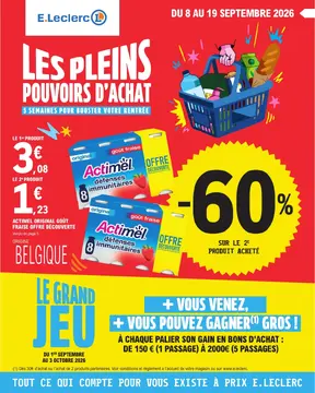 E.Leclerc couverture de brochure