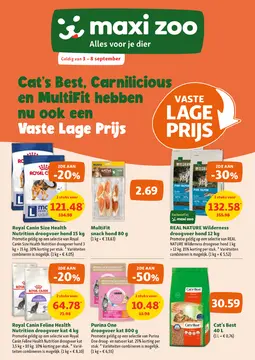 Maxi Zoo folder voorblad