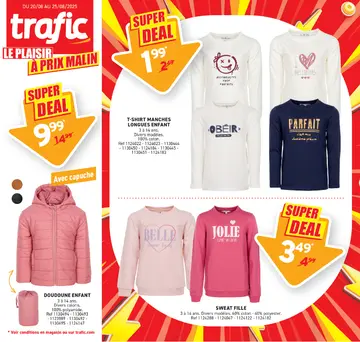 Trafic couverture de brochure