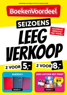 BoekenVoordeel folder voorblad