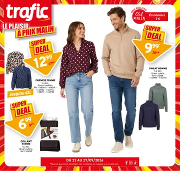 Trafic couverture de brochure