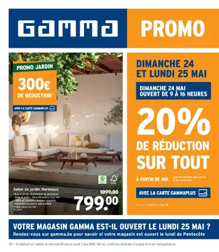 GAMMA couverture de brochure